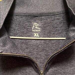 Rhoback NWT! Heather Pace Pullover Annapolis Blue XL